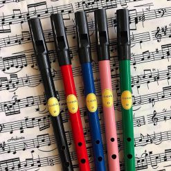Feadog Original Irish Whistle, Blikkfløyter i flere farger, D