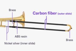 Alternative view of Yamaha YSL-254SF - tenortrombone med karbonfiberslide