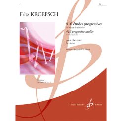Fritz KROEPSCH - 416 progressive studies for klarinett, bok 4